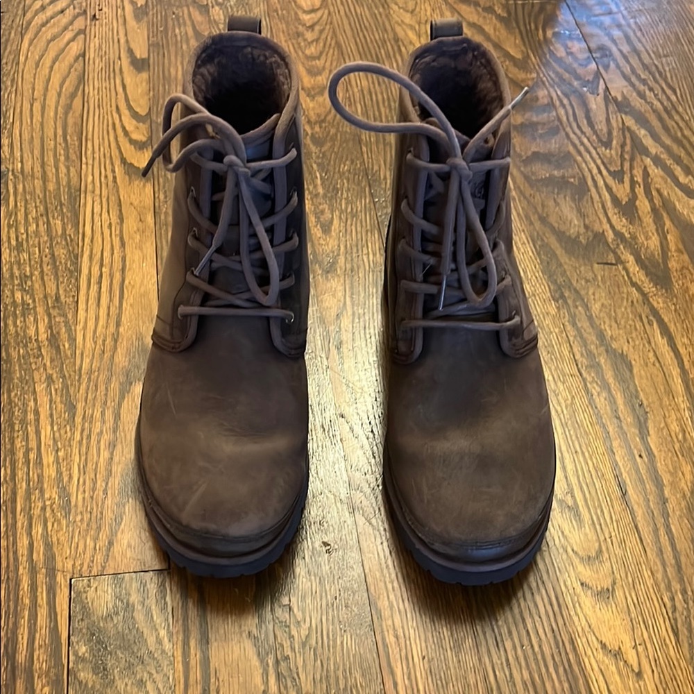Men's UGG Brown Lace-Up Boots